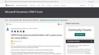 
                            5. CRM Portal external authentication with custom provider using ...