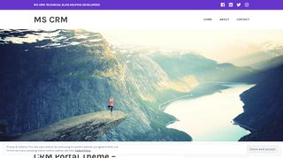 
                            9. CRM Portal Theme – Change Header/Footer – MS CRM