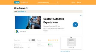 
                            9. Crm.loewe.tv: Login - Loewe CRM - easycounter.com