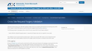 
                            1. Cross Site Request Forgery Validation · Adxstudio Community