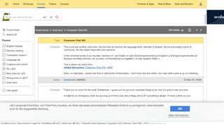 
                            8. Crossover Chat 320 - Chat room: English ⇔ German Forums ...