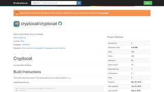 
                            9. cryptocat/cryptocat - Libraries.io