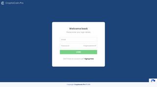 
                            3. Cryptocoin Pro - Login