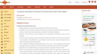 
                            7. CS-Executive Exam Information - PREXAM