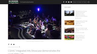 
                            7. CSArts' Integrated Arts Showcase demonstrates the spirit of the arts ...