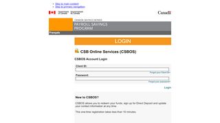 
                            3. CSB Online Services / Les services en ligne OEC