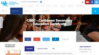 
                            3. CSEC - Caribbean Examinations Council - cxc.org