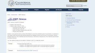 
                            6. CSET: Science - ctcexams.nesinc.com