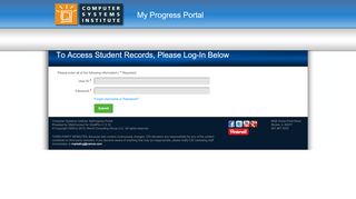 
                            2. CSI My Progress Portal