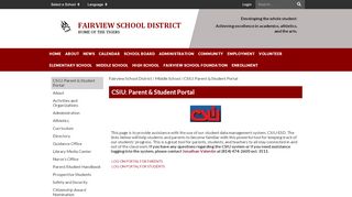 
                            5. CSIU: Parent & Student Portal - Fairview School District