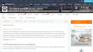 
                            3. CSJM Kanpur University - Admission, Courses, Fees, Result ...