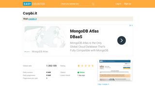 
                            7. Csrpbi.it: Log in - Easy Counter