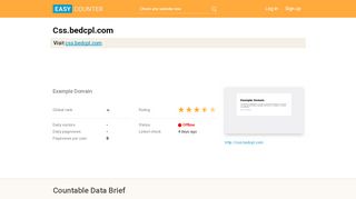 
                            6. Css.bedcpl.com: Example Domain - Easy Counter
