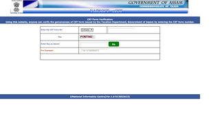 
                            8. CST Form Verification - Assam