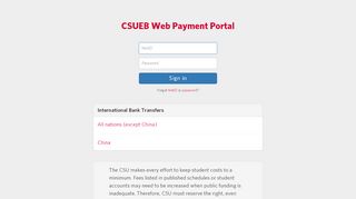 
                            2. CSUEB Web Payment Portal - California State University ...