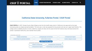 
                            5. CSUF Portal - California State University, Fullerton - CSUFPortal.info