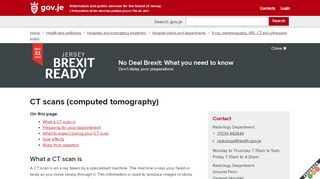 
                            8. CT scans (computed tomography) - States of Jersey