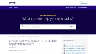 
                            9. CTA and ATT: What is my ATT/CTA Student Registration Number ...