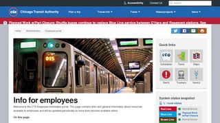 
                            1. CTA Employee Portal (Chicago Transit Authority) - CTA