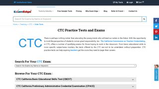 
                            4. CTC Practice Tests & Exam Prep | ExamEdge.com