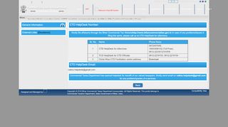 
                            4. CTD HelpDesk Nos. - Commercial Taxes Department