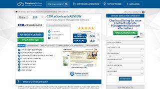 
                            5. CTM eContracts Reviews: Overview, Pricing and Features