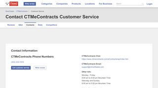 
                            9. ᐅ CTMeContracts Customer Service Phone Number (303) 233 ...