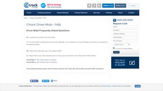 
                            7. Ctrack Driver Mobi - FAQ