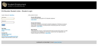 
                            7. CU Boulder - Student Jobs Student Log-in