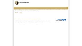 
                            6. CU Health Plan - Anthem Inc.