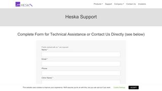 
                            4. Cuattro Support Cloud | Heska