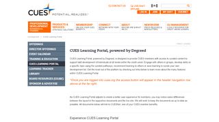 
                            9. CUES Learning Portal | CUES
