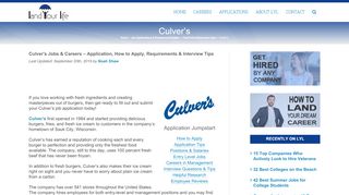 
                            6. Culver's Application | 2019 Careers, Job Requirements ...