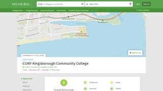 
                            6. CUNY Kingsborough Community College - Niche