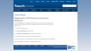 
                            4. CUNY Portal - Baruch College