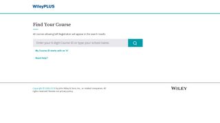 
                            2. cuny queensborough community college - WileyPLUS - Course Finder