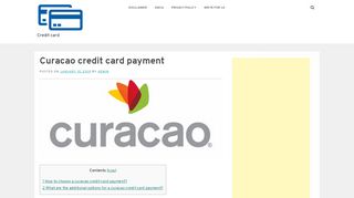 
                            4. Curacao credit card payment - Credit card