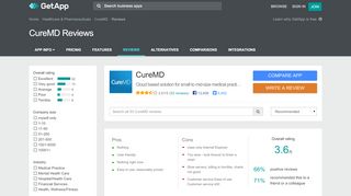 
                            5. CureMD Reviews - Ratings, Pros & Cons, Analysis and more | GetApp®