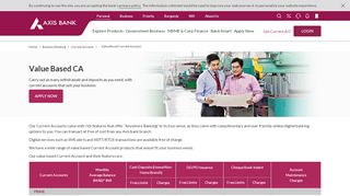 
                            2. Current Accounts - Axis Bank