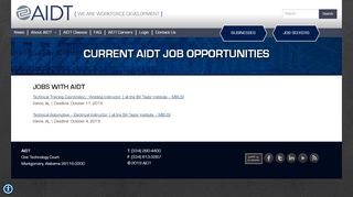 
                            10. Current AIDT Job Opportunities | AIDT