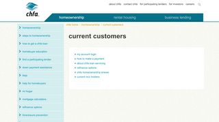 
                            4. current customers - CHFA