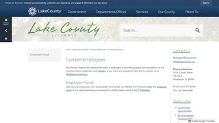 
                            3. Current Employees | Lake County, IL