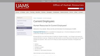 
                            4. Current Employees - Office of Human Resources - UAMS
