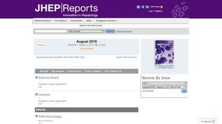 
                            8. Current Issue Table of Contents: JHEP Reports