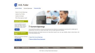 
                            5. Current Openings - HB Fuller Careers