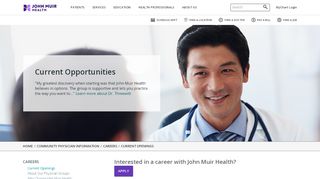 
                            8. Current Opportunities - John Muir Health