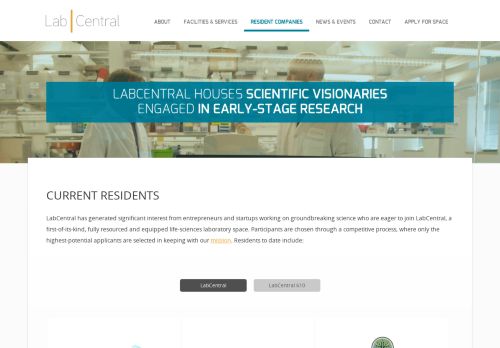 
                            2. Current Residents - LabCentral | Cambridge, MA