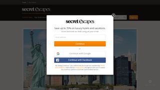 
                            4. Current Sales | Save up to 70% on luxury travel | Secret Escapes