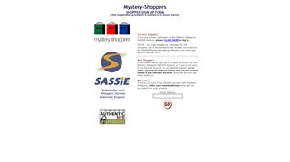 
                            3. Current Shopper? - SASSIE Mystery Shopping Software