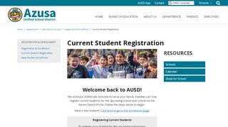 
                            5. Current Student Registration - azusa.org